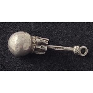 Charm Sterling Native American Drum Beater Mallet Regalia